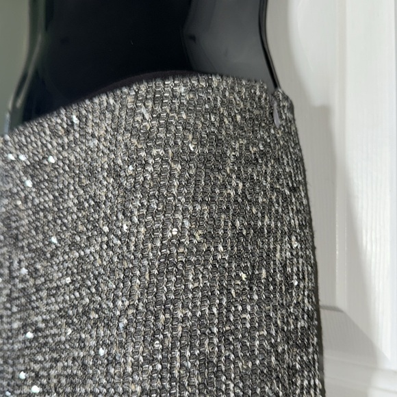 J.Mclaughlin Grey/Silver Carter Sequin Wide Leg Trousers Slacks Pants Size 0 - Picture 7 of 12